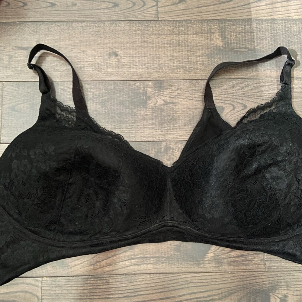 GUC Torrid Curve Wireless Black Lace Bra 48D